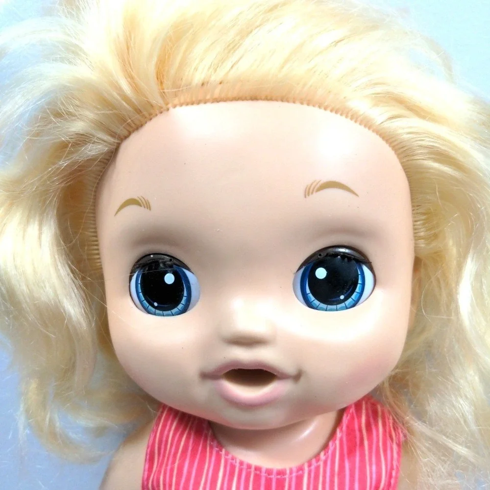 2016 Hasbro Baby Alive Sweet Tear Doll Blonde Interactive Working Red Nose C0957